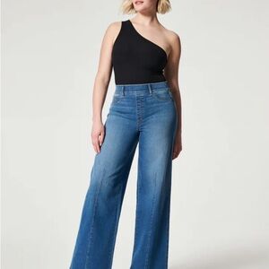 Women's Blue Wide-Leg Jeans